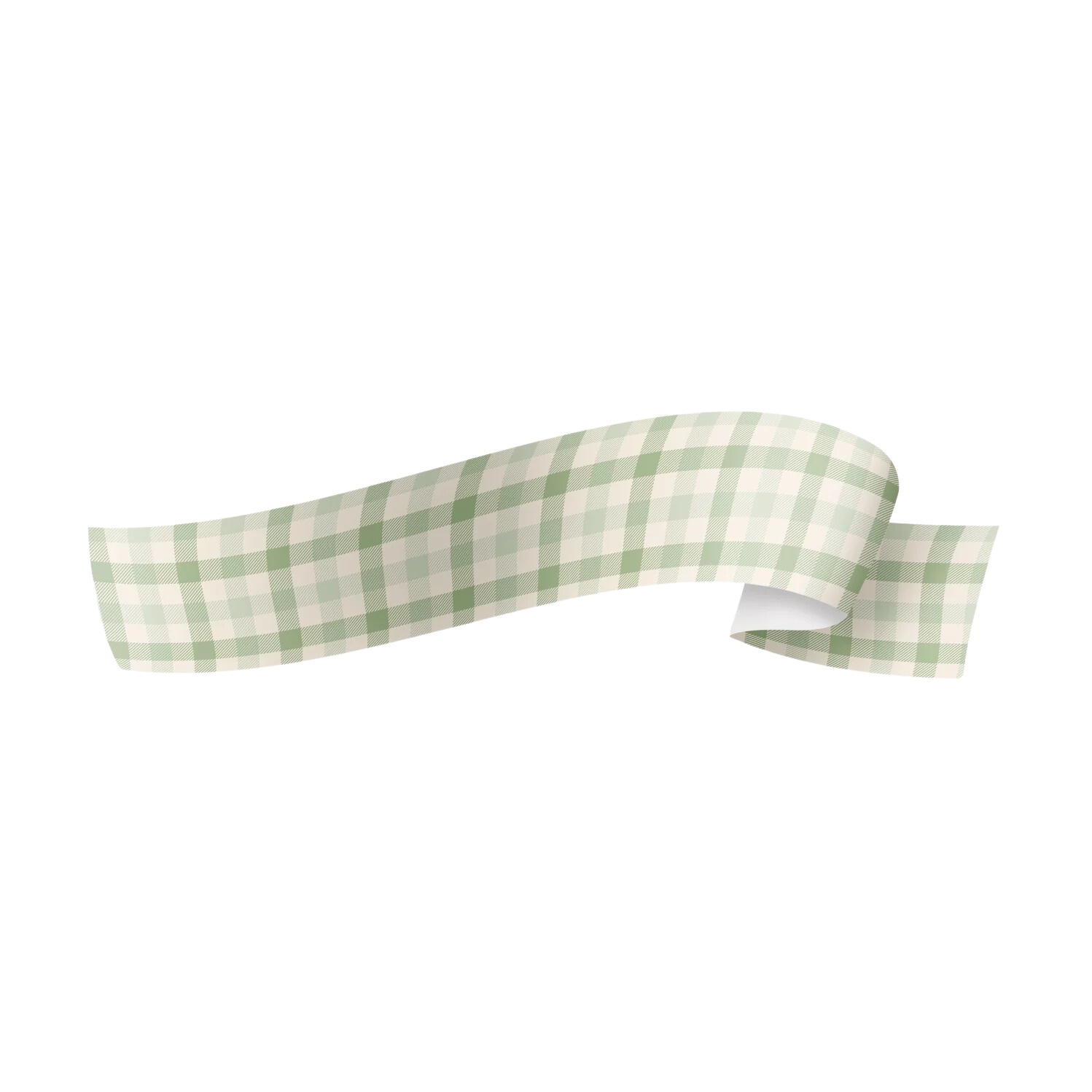 Fita Maxi Paper Look Vichy Verde Chá