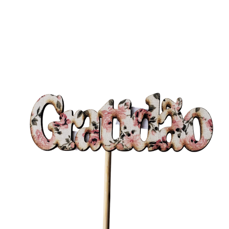 Pick Gratidão Rosas