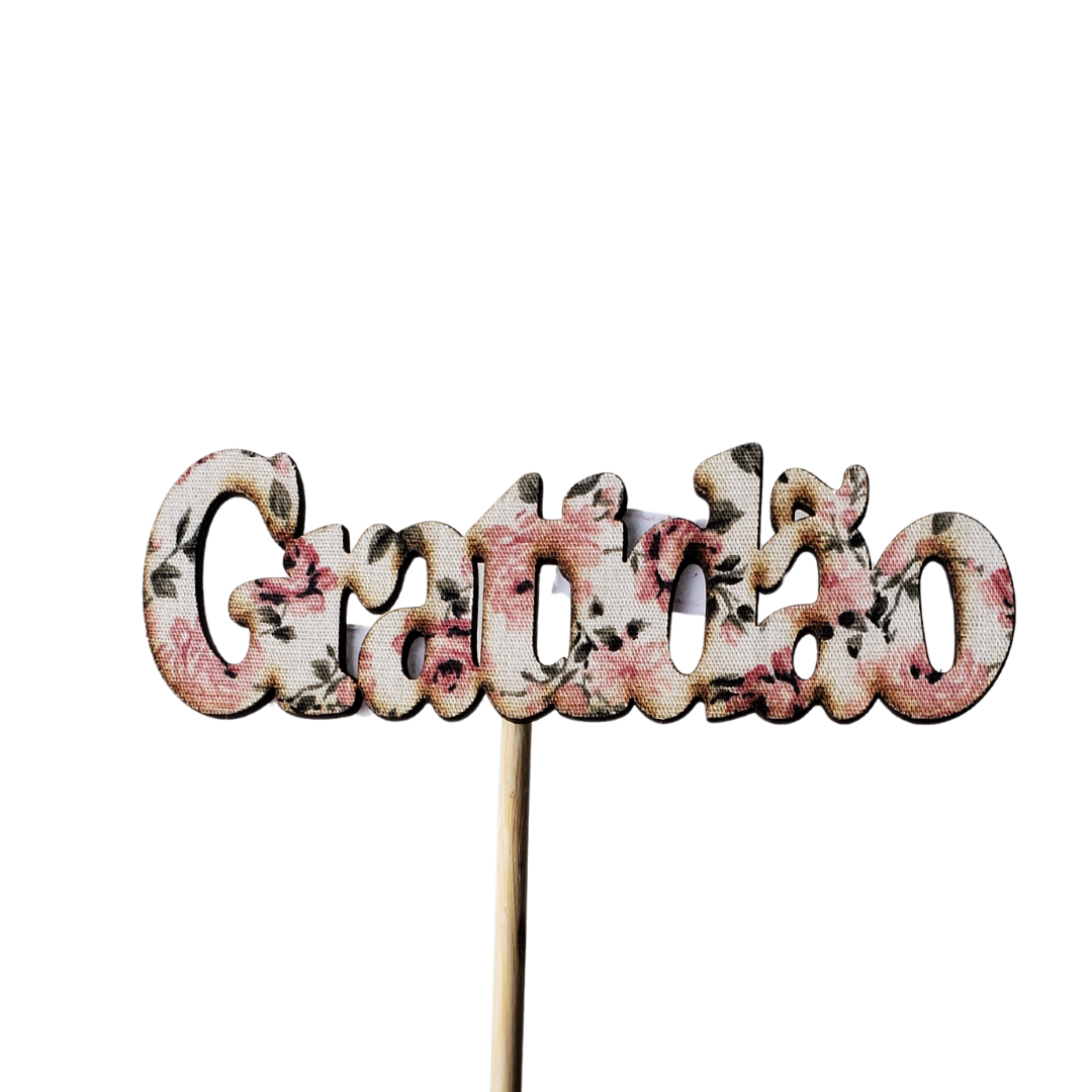Pick Gratidão Rosas