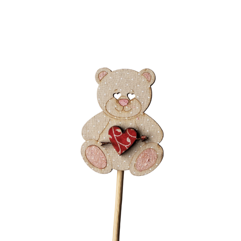 Pick Urso Coração Galhos