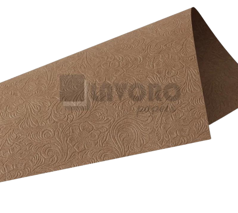 Papel Kraft Texturado Floral Kraft