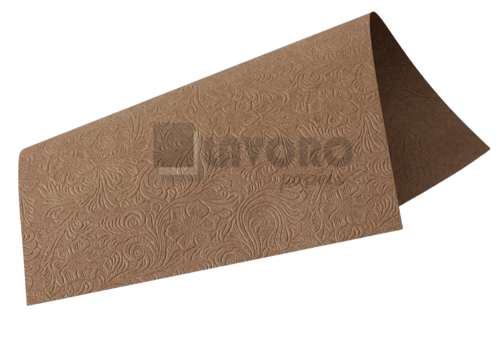 Papel Kraft Texturado Floral Kraft