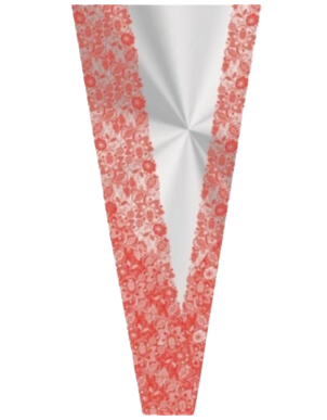 Poli Cone Bouquet Francesa Vermelho
