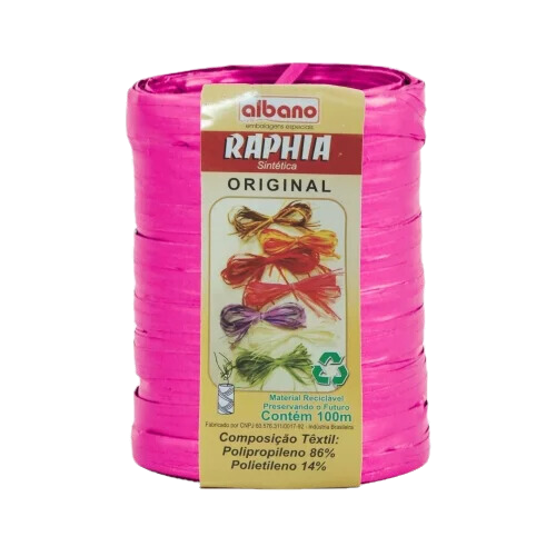 Raphia Maxi Sintetica Rosa/Pink