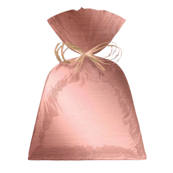 Saco Para Presente Metal Rose Gold
