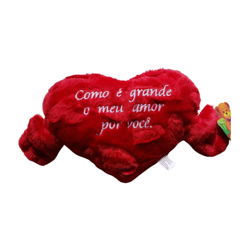 Almofada Coração Como É Grande Meu Amor Por Você