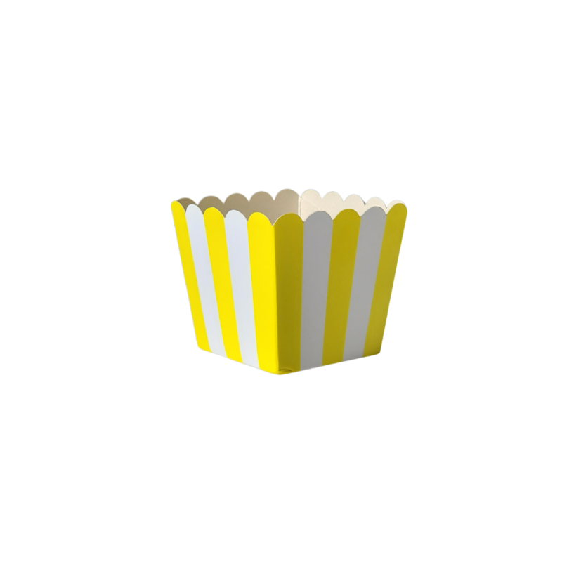 Cachepot Pote 6 Listras Amarelo