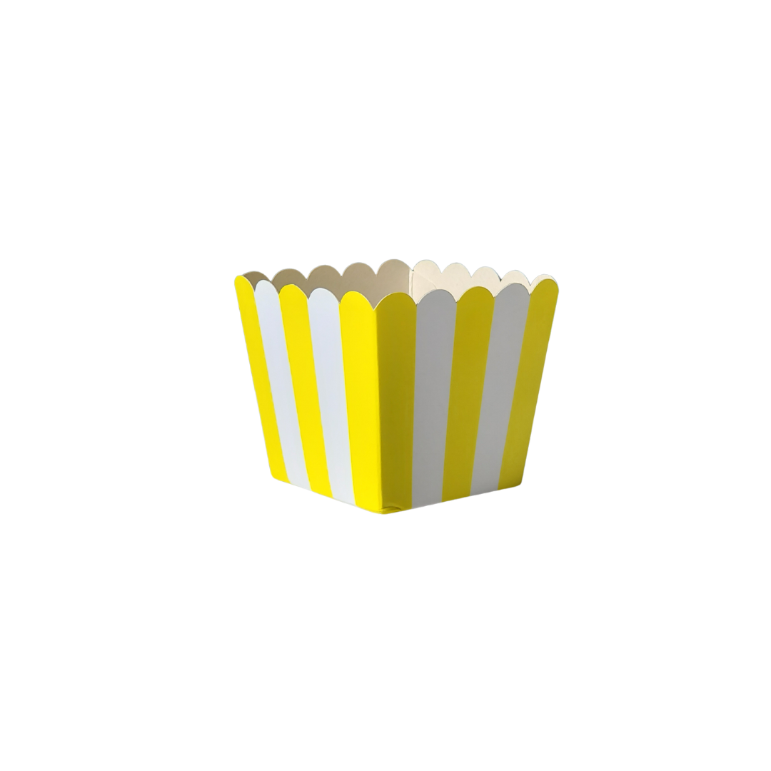 Cachepot Pote 6 Listras Amarelo