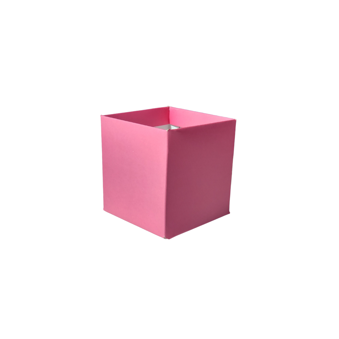 Cachepot Pote 9 Quadrado Liso Rosa