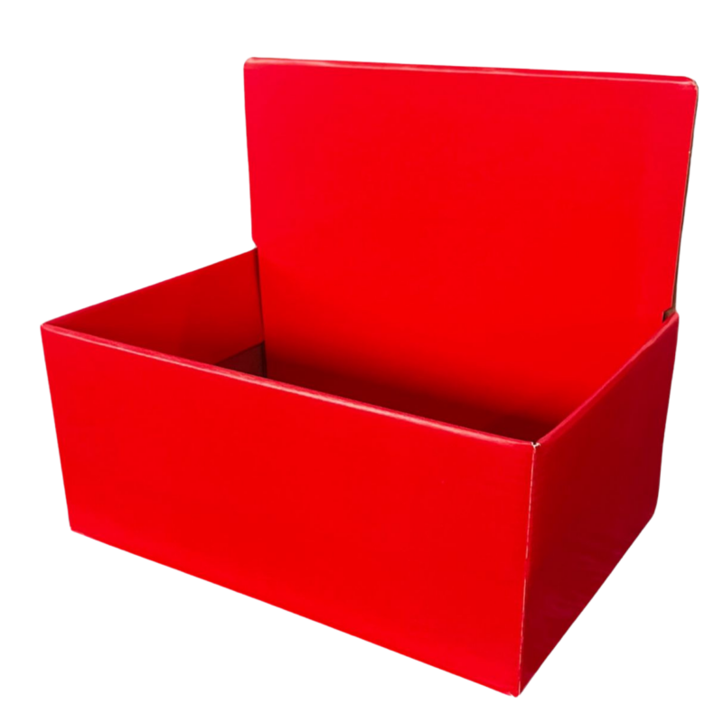 Caixa Display Liso Vermelho
