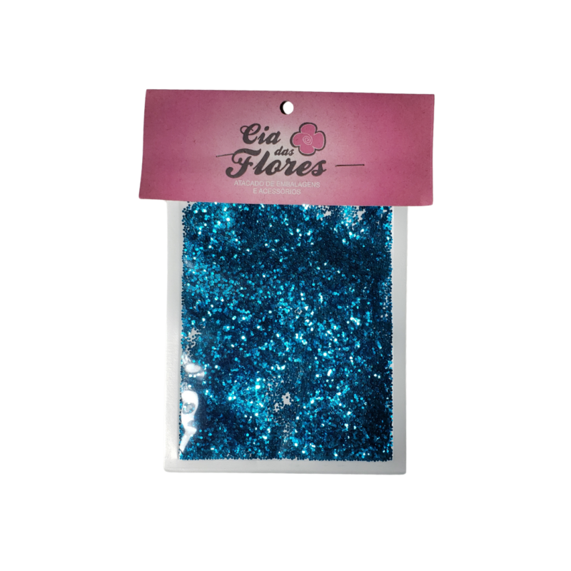 Confete Metalizado 1MM Azul Claro
