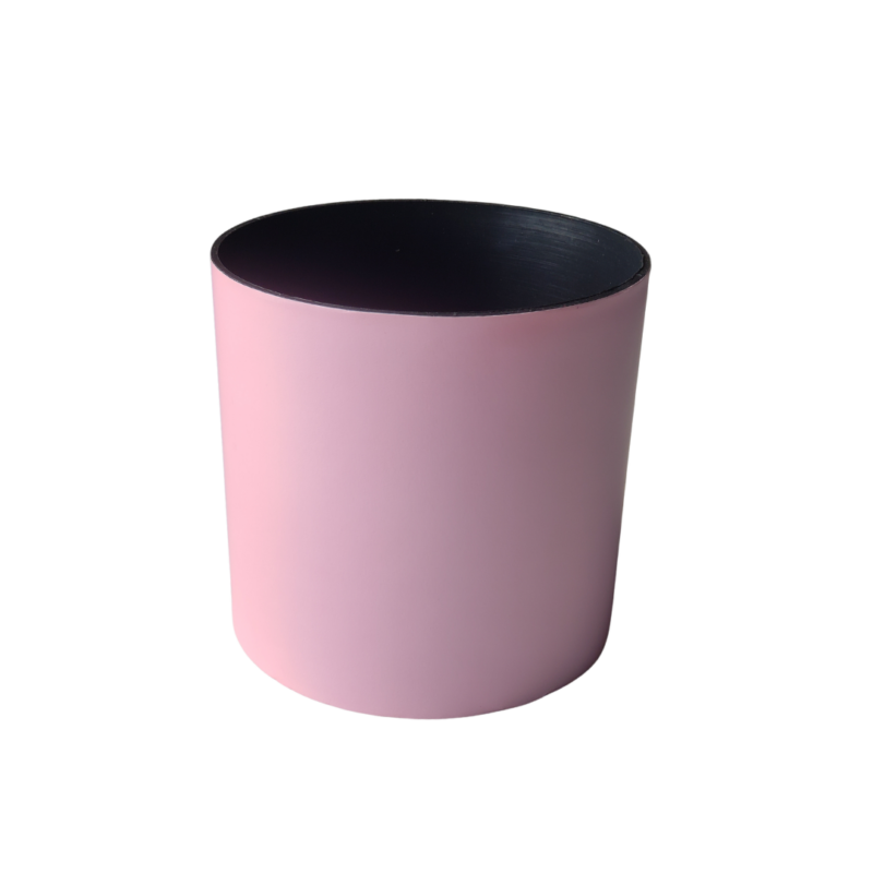 Cachepot Catherine Liso Rosa Quartzo