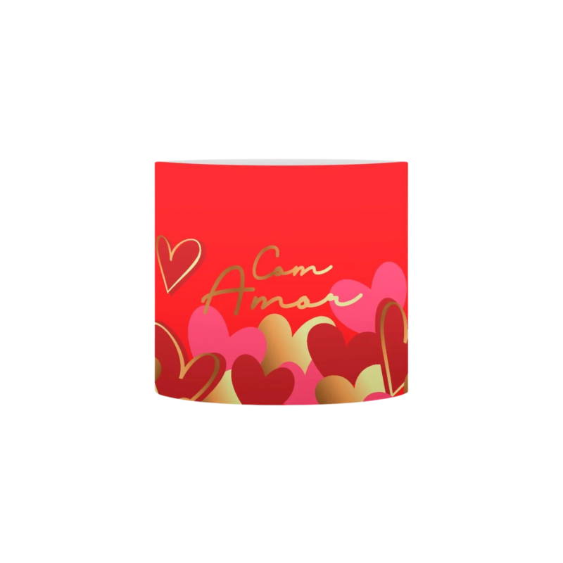 Cachepot Pote 11 Acrílico Com Amor Vermelho