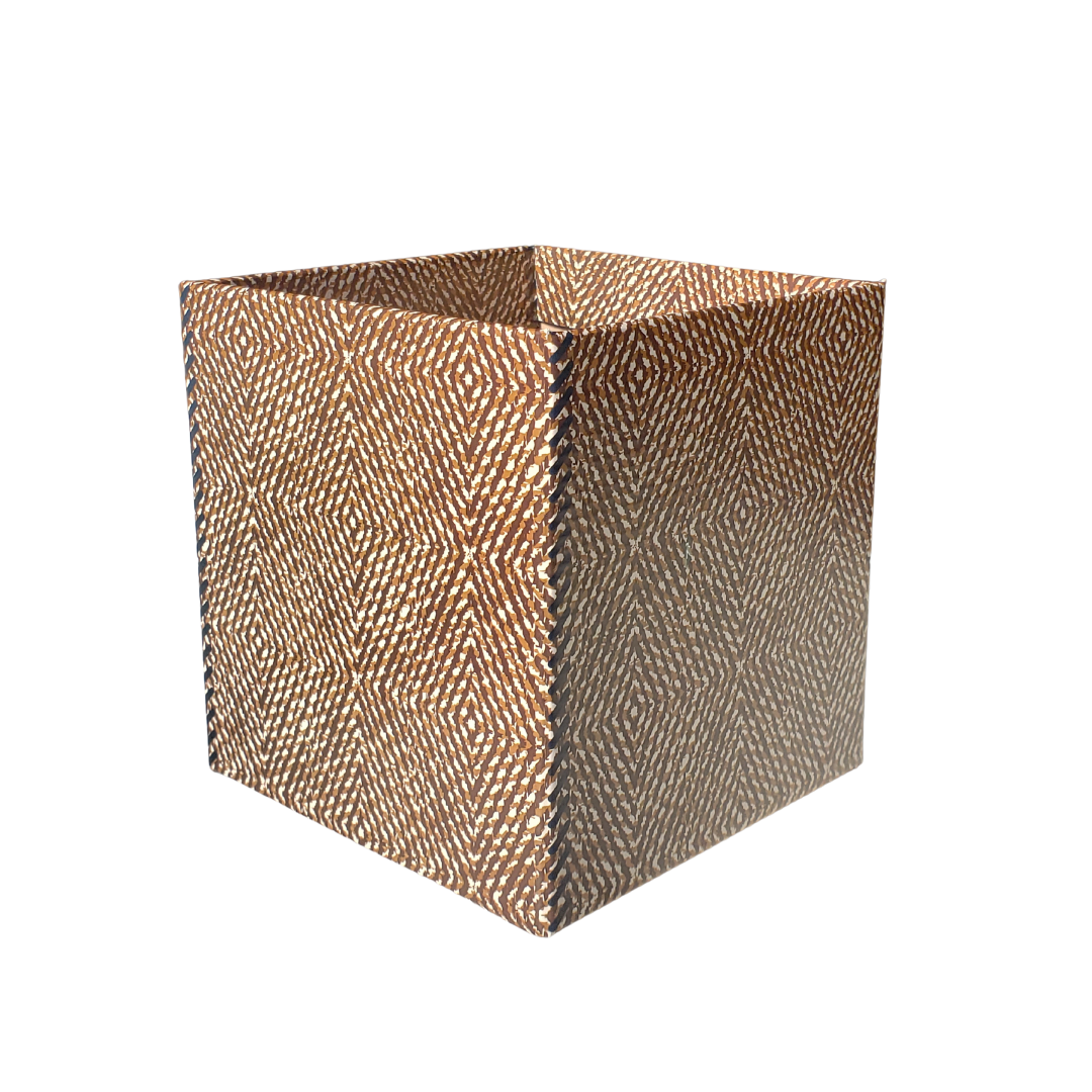 Cachepot Pote 15 Quadrado Persa Marrom