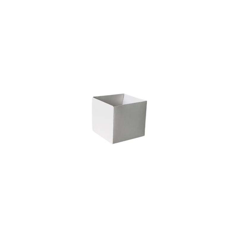 Cachepot Pote 6 Quadrado Liso Branco