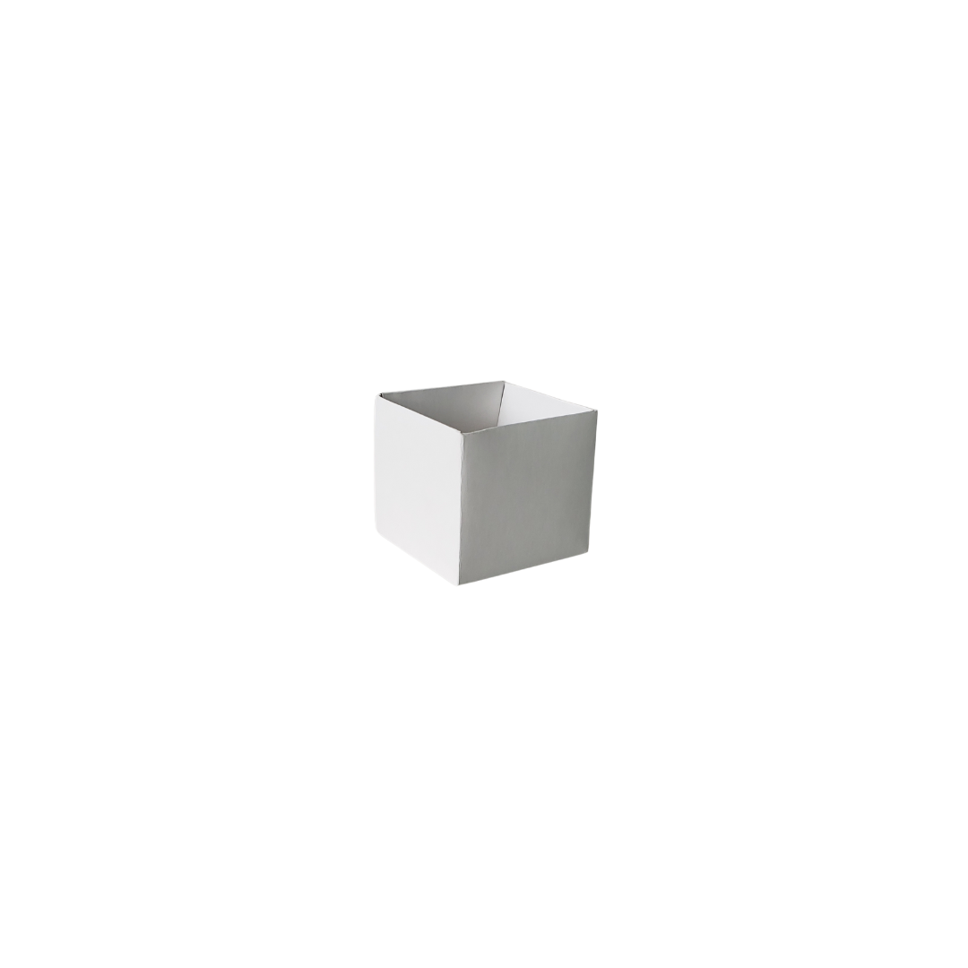 Cachepot Pote 6 Quadrado Liso Branco