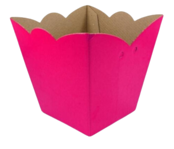 Cachepot Pote 9 Ondulado Trabalhado Liso Pink