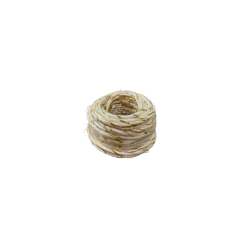 Fio De Sisal Natural/Ouro