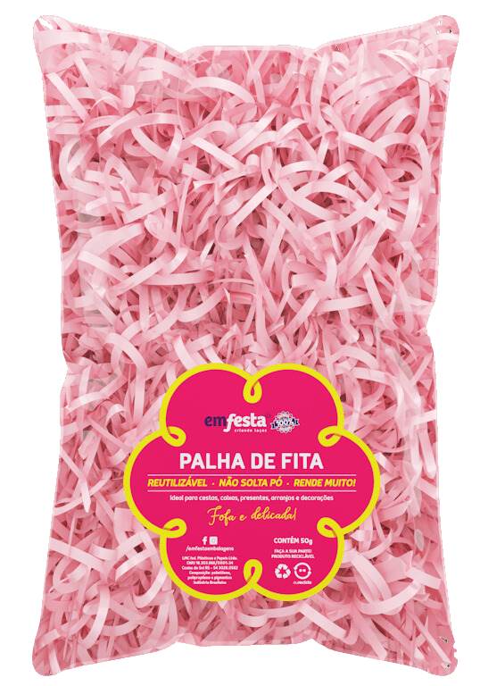 Palha De Fita Candy Pink