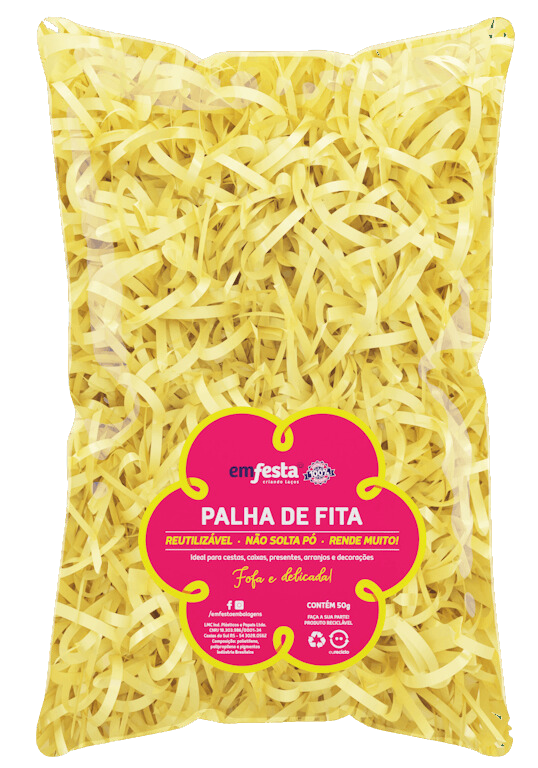 Palha De Fita Candy Yellow