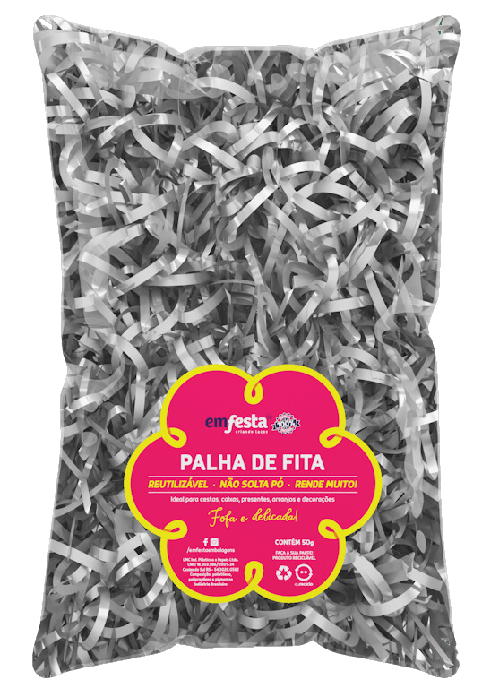 Palha De Fita Prata