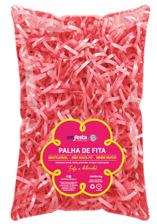 Palha De Fita Rosa Antigo