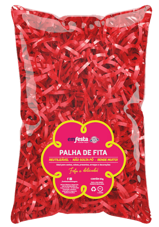 Palha De Fita Vermelho