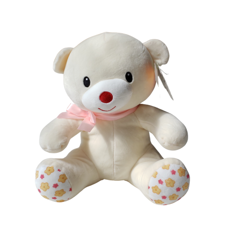 Pelúcia Urso Liso Amarelo Bebê