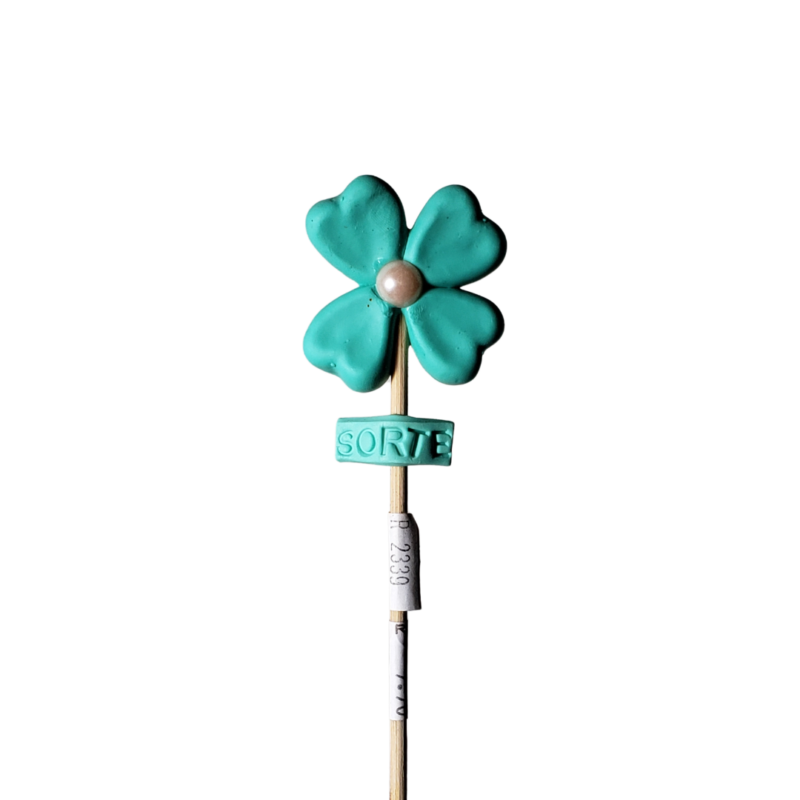 Pick Flor Sorte Verde Água