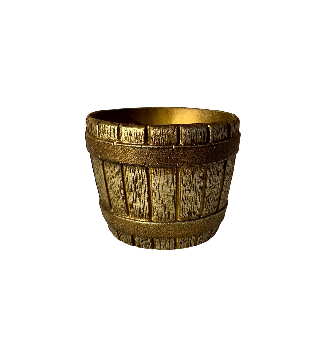 Vaso Barril G Natural Metalizado