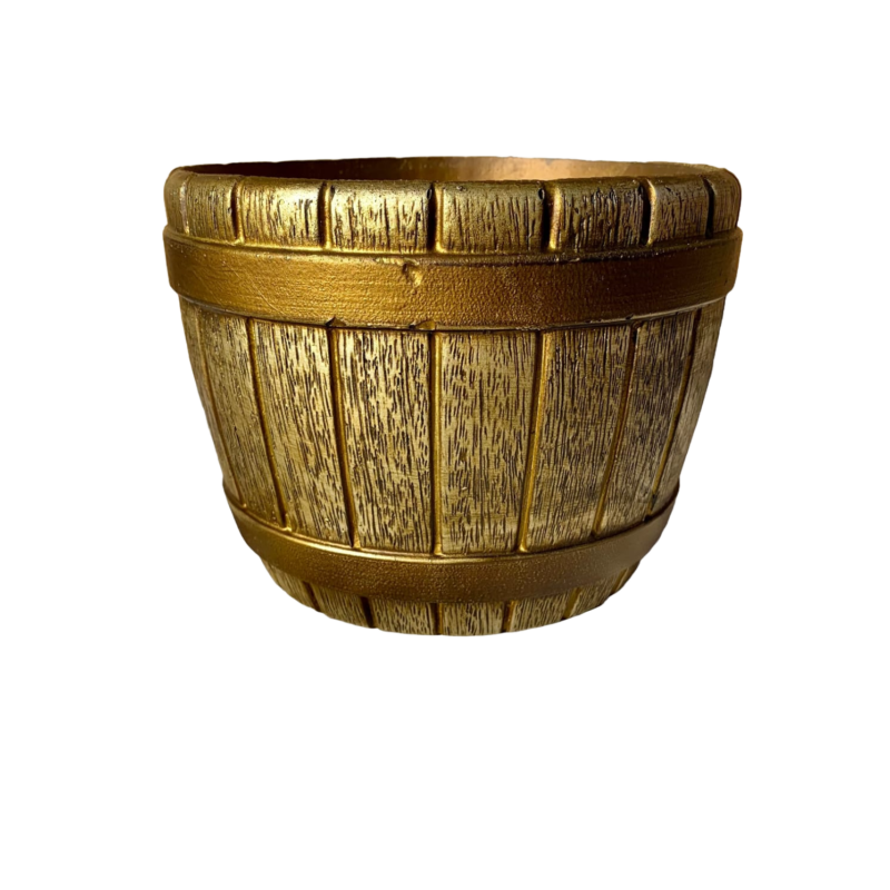 Vaso Barril GG Natural Metalizado