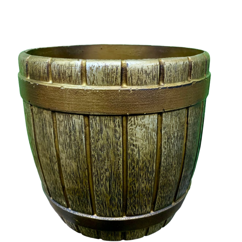 Vaso Barril XG Natural Metalizado