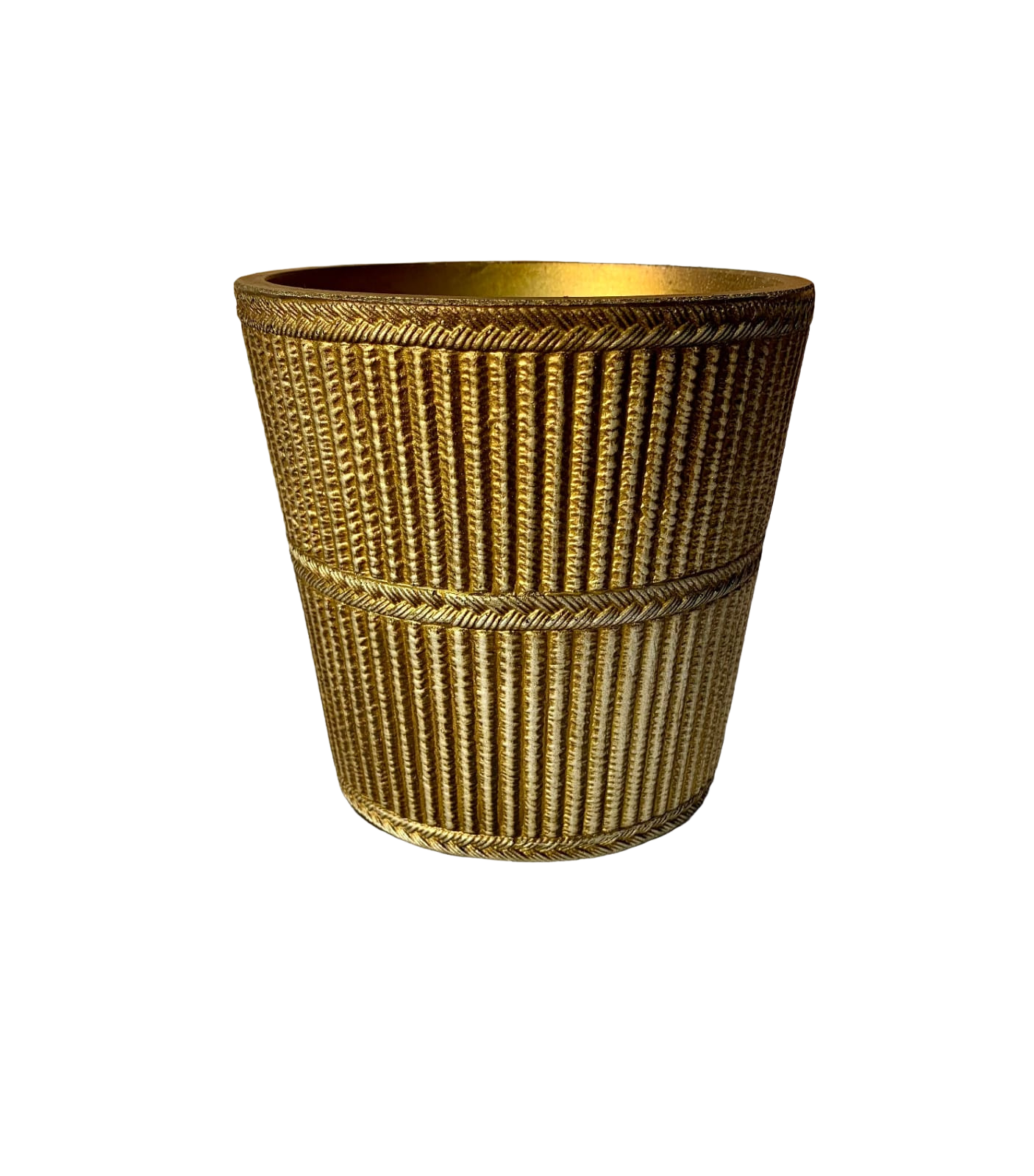 Vaso Corda M Natural Metalizado