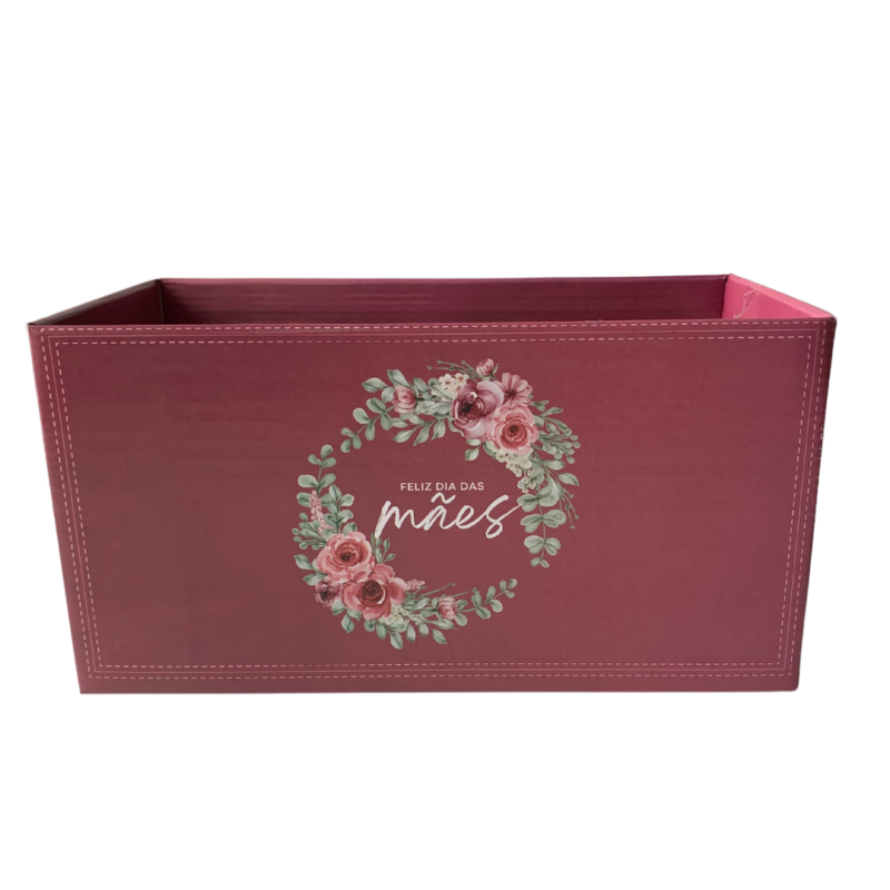 Cachepot Duplo Pote 15 Reto "Feliz Dia Das Mães" (Dia Das Mães)