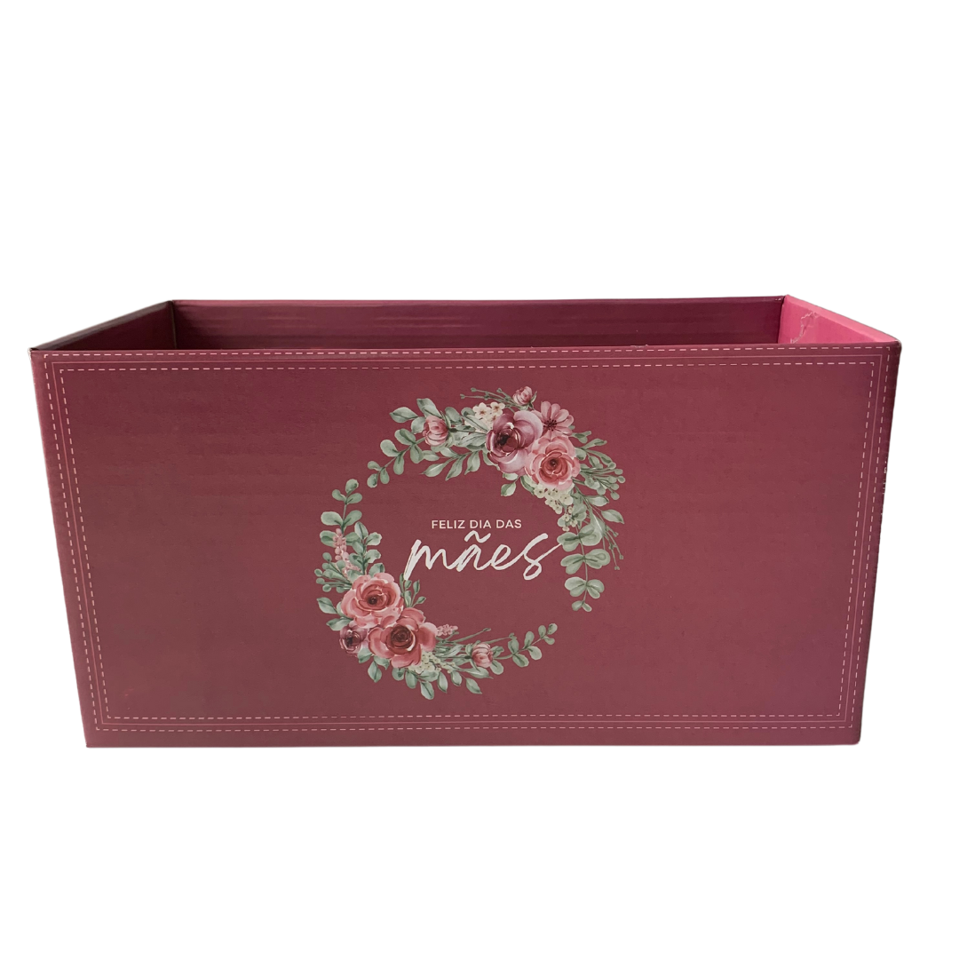 Cachepot Duplo Pote 15 Reto "Feliz Dia Das Mães" (Dia Das Mães)