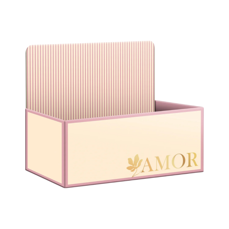 Caixa Display C/Hot Stamping Harmonia 21x9x12cm Barbante/Rose (Dia Das Mães)