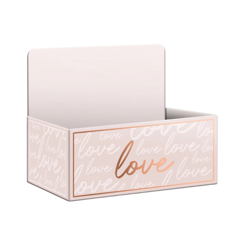Caixa Display Serena C/Hot Stamping 27,5x11,5x18,5 cm Nude/Bronze (Dia Das Mães)