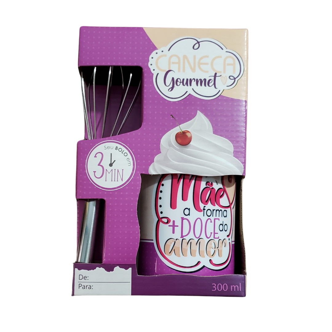 Caneca Gourmet "Mãe A Forma + Doce Do Amor" 300ml (Dia Das Mães)