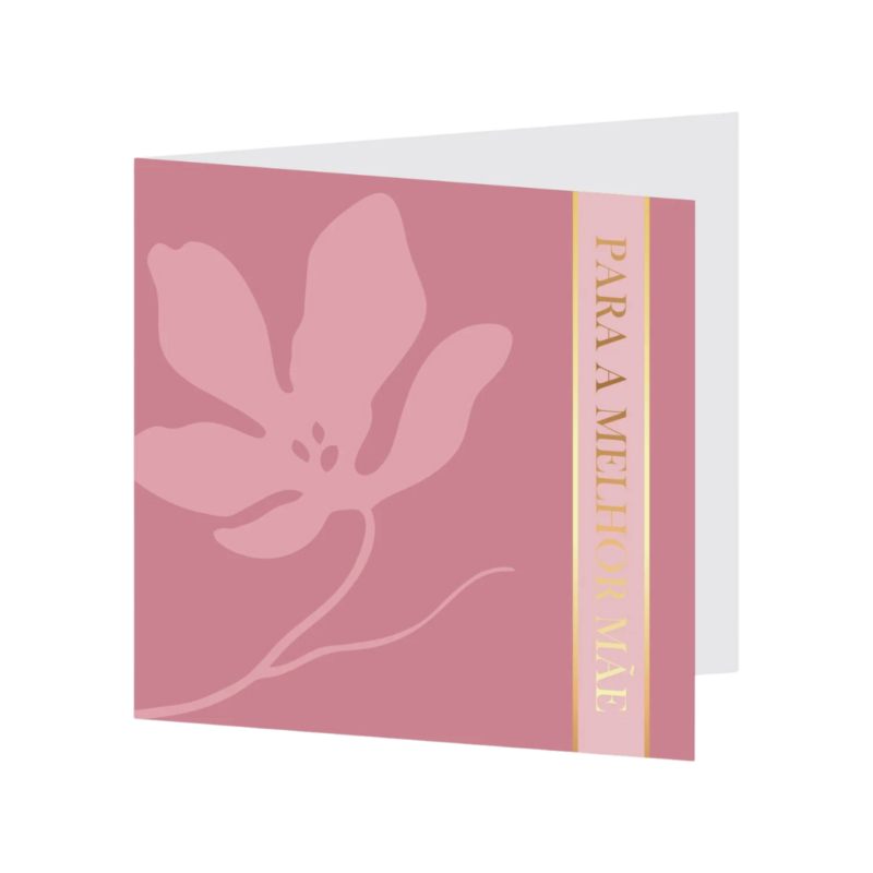 Cartão Harmonia 09x09cm Rose (Dia Das Mães)