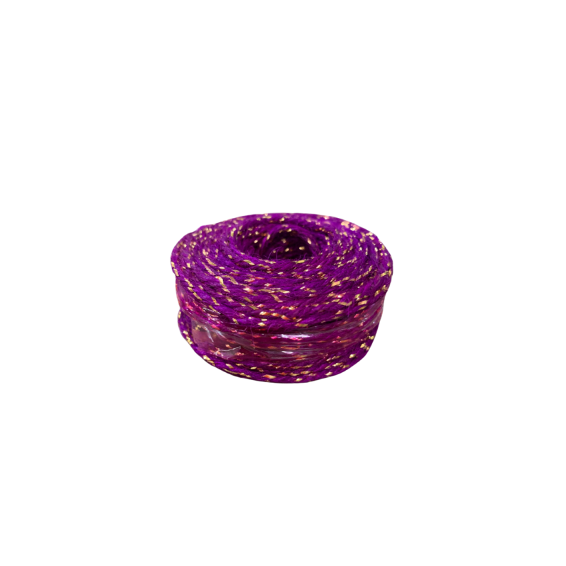 Fio De Juta Fucsia/Ouro