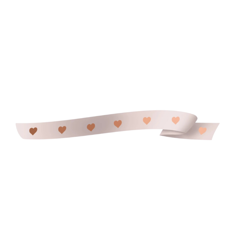 Fita Maxi Coração Serena 16mmx50m Nude/Bronze (Dia Das Mães)