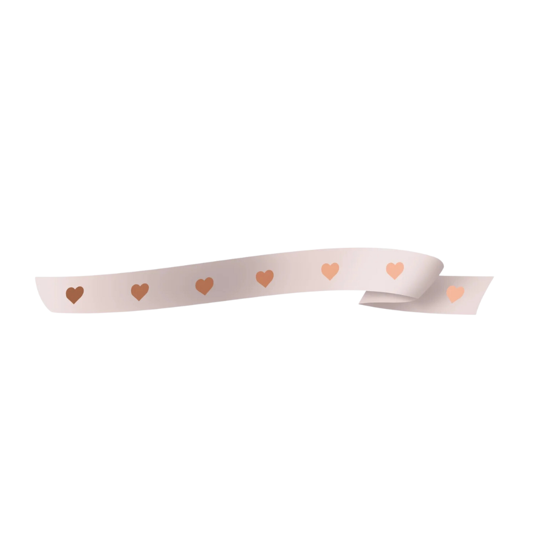 Fita Maxi Coração Serena 16mmx50m Nude/Bronze (Dia Das Mães)