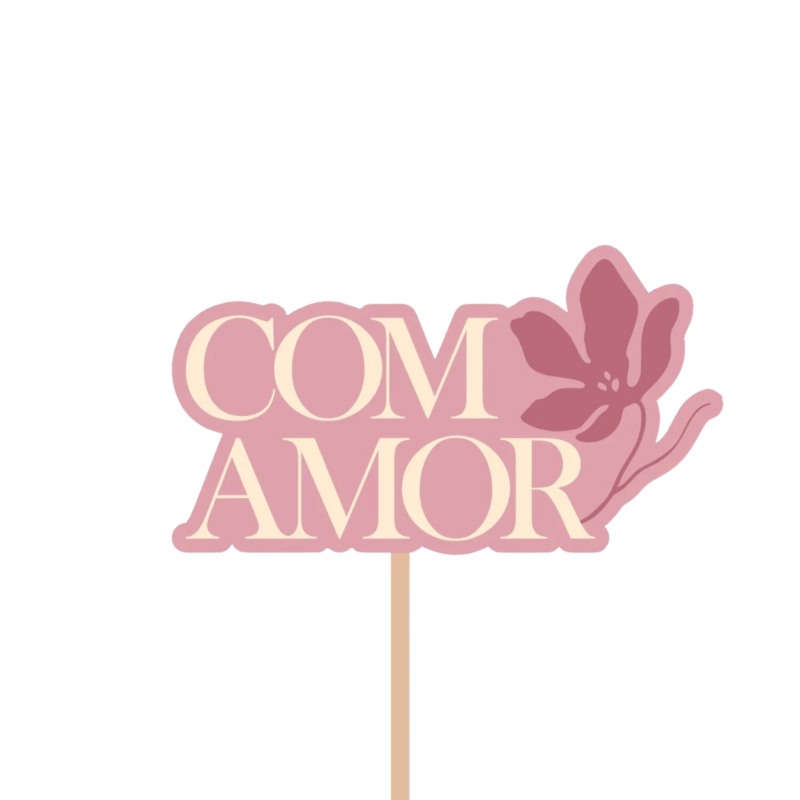 Pick MDF Harmonia Amor Rose (Dia Das Mães)