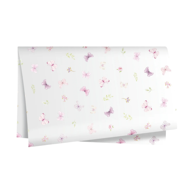 Poli Borboletas Flora Branco (Dia Das Mães)