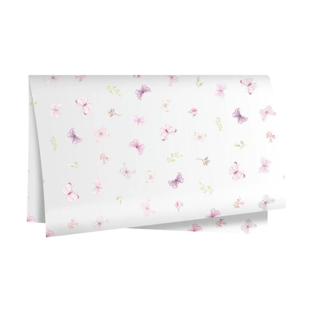 Poli Borboletas Flora Branco (Dia Das Mães)