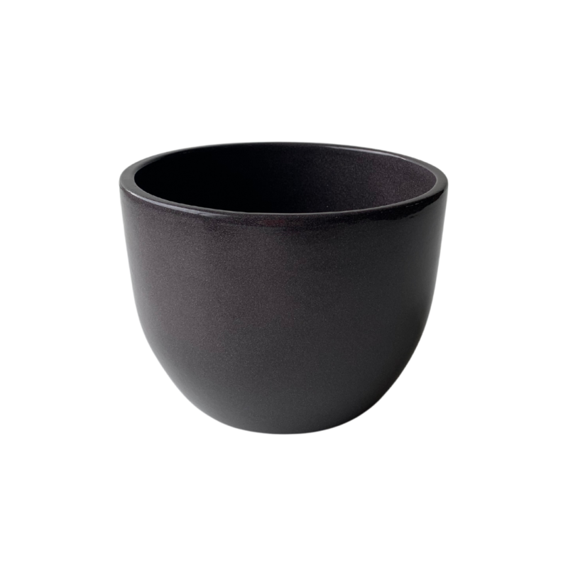Vaso Cerâmica Eletric Grafite Pote 15
