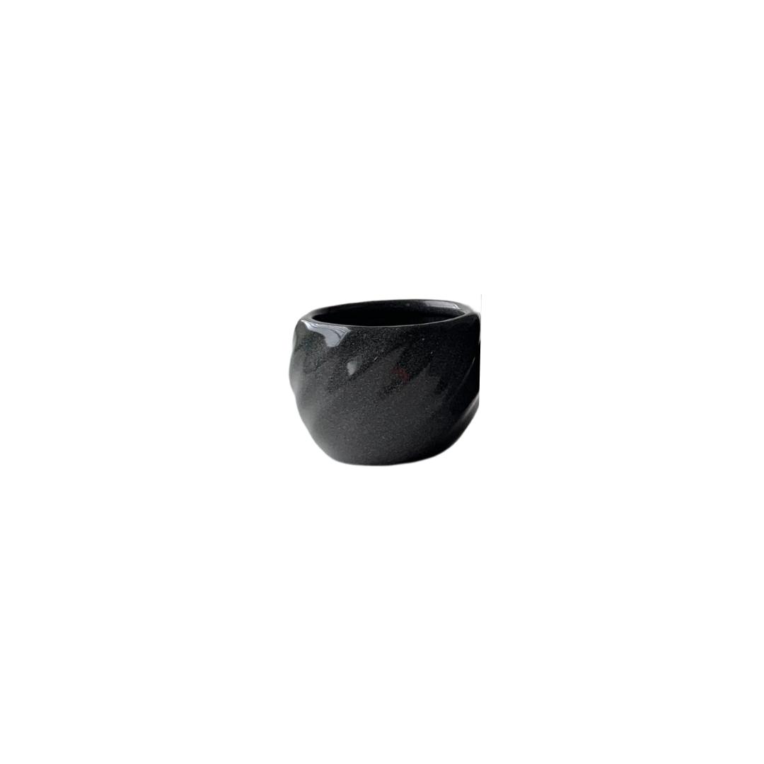 Vaso Cerâmica Grafite Pote 6