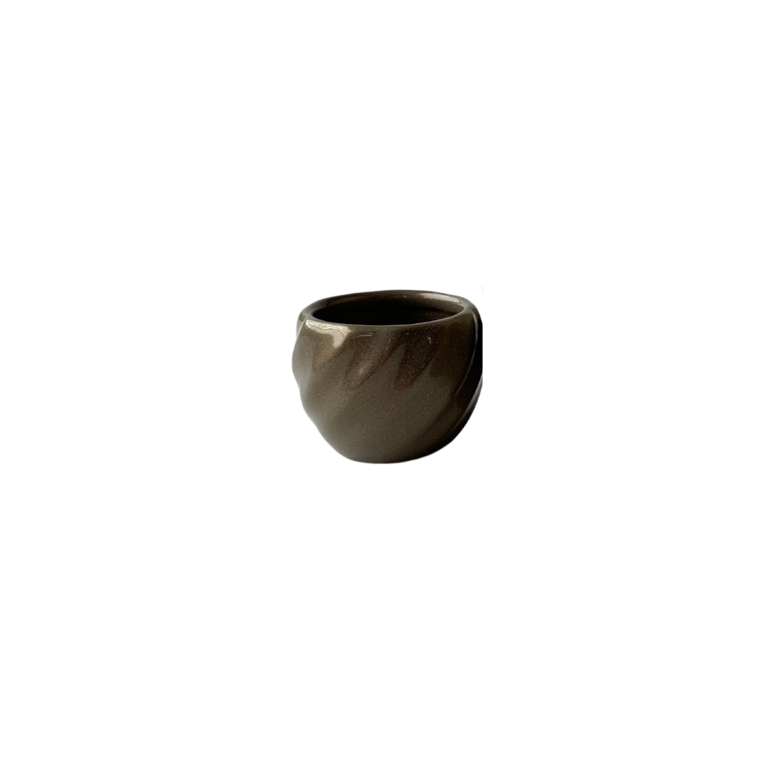 Vaso Cerâmica Eletric Ouro Pote 6