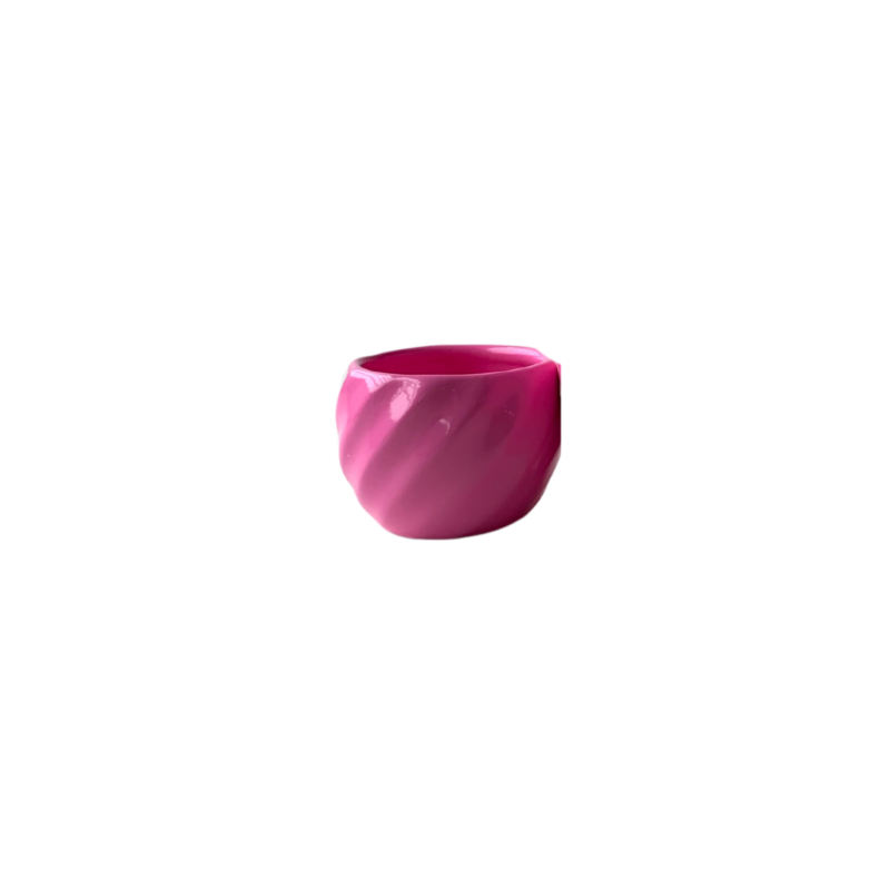Vaso Cerâmica Eletric Rosa Pote 6