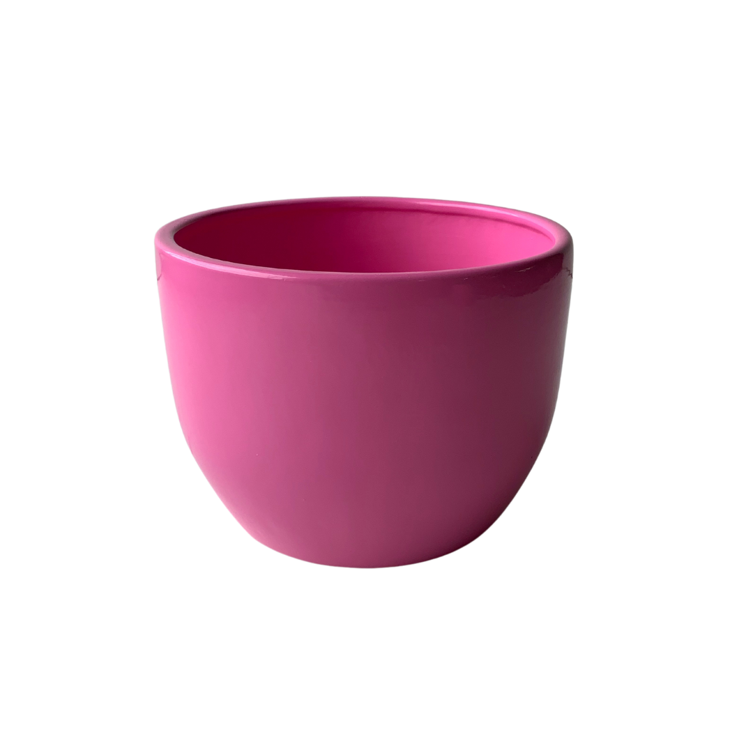 Vaso Cerâmica Eletric Rosa Pote 11